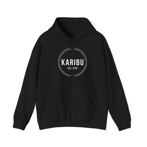 Karibu Est. 2018 Hoodie — Minimal Round Logo Pullover