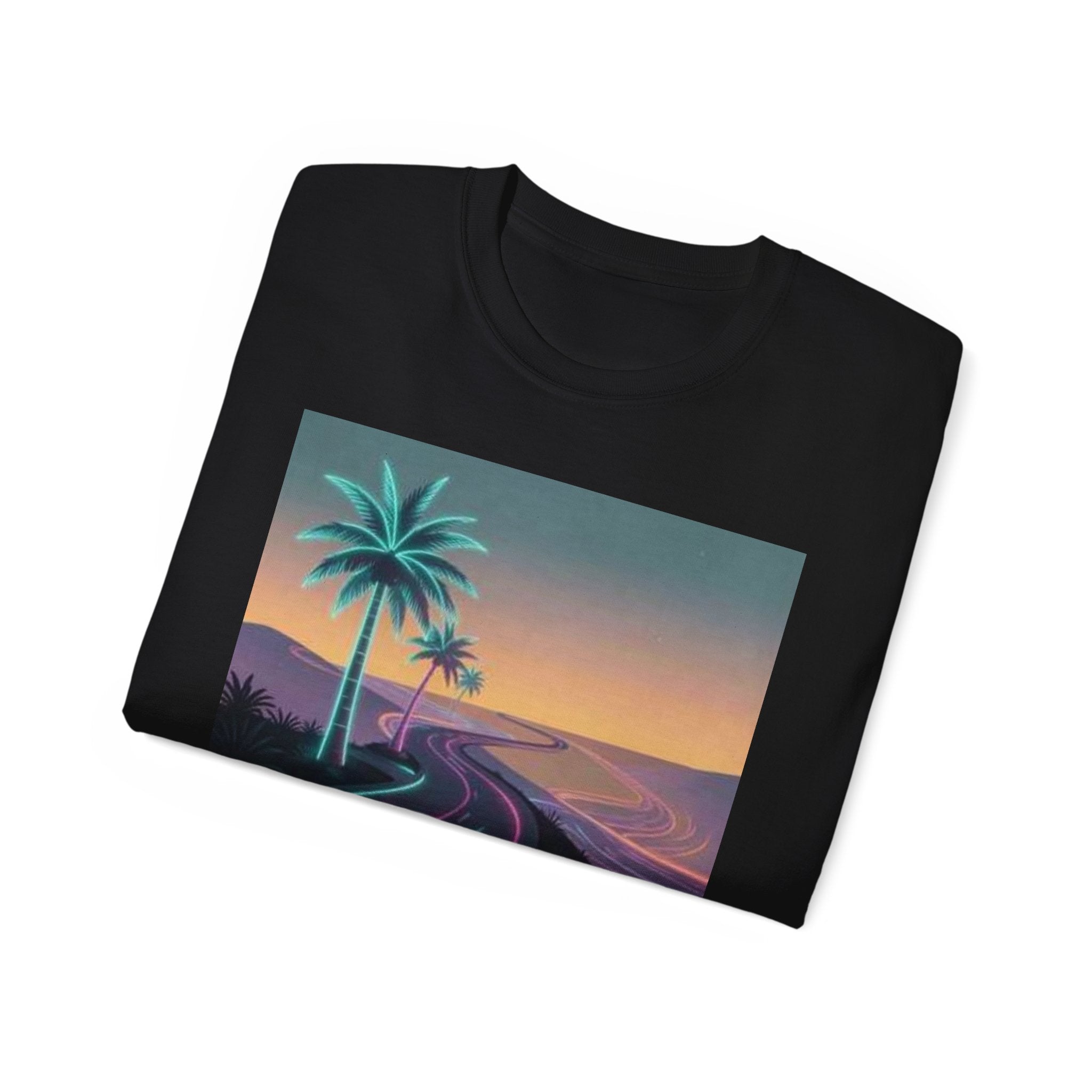 Retro Sunset Road T‑Shirt