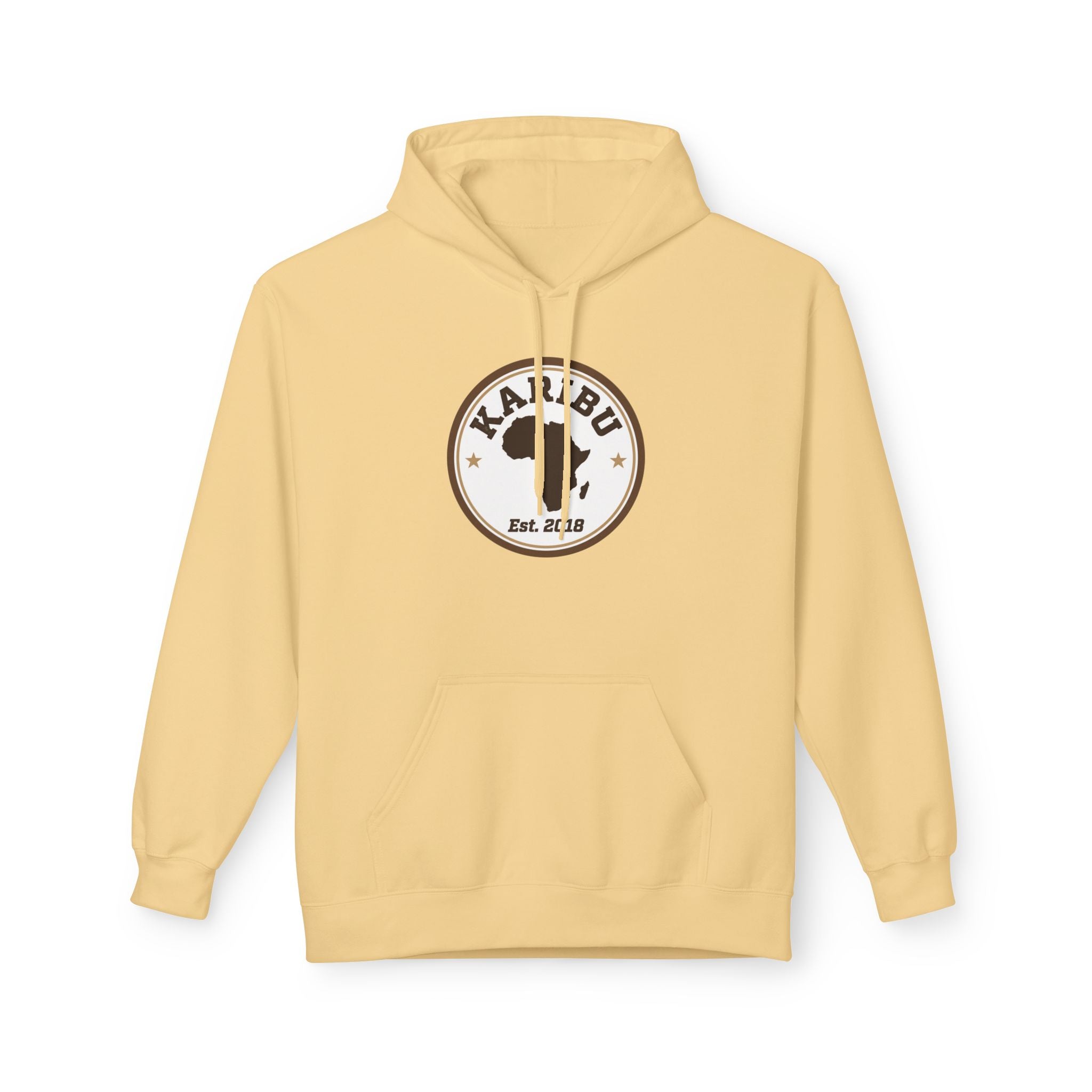 Hoodie Soft style, warm colors Karibu Vintage logo