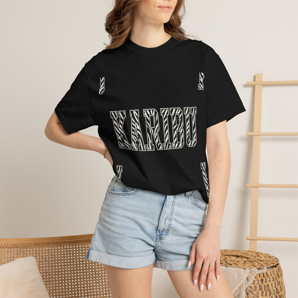 Karibu Zebra-Pattern T-Shirt