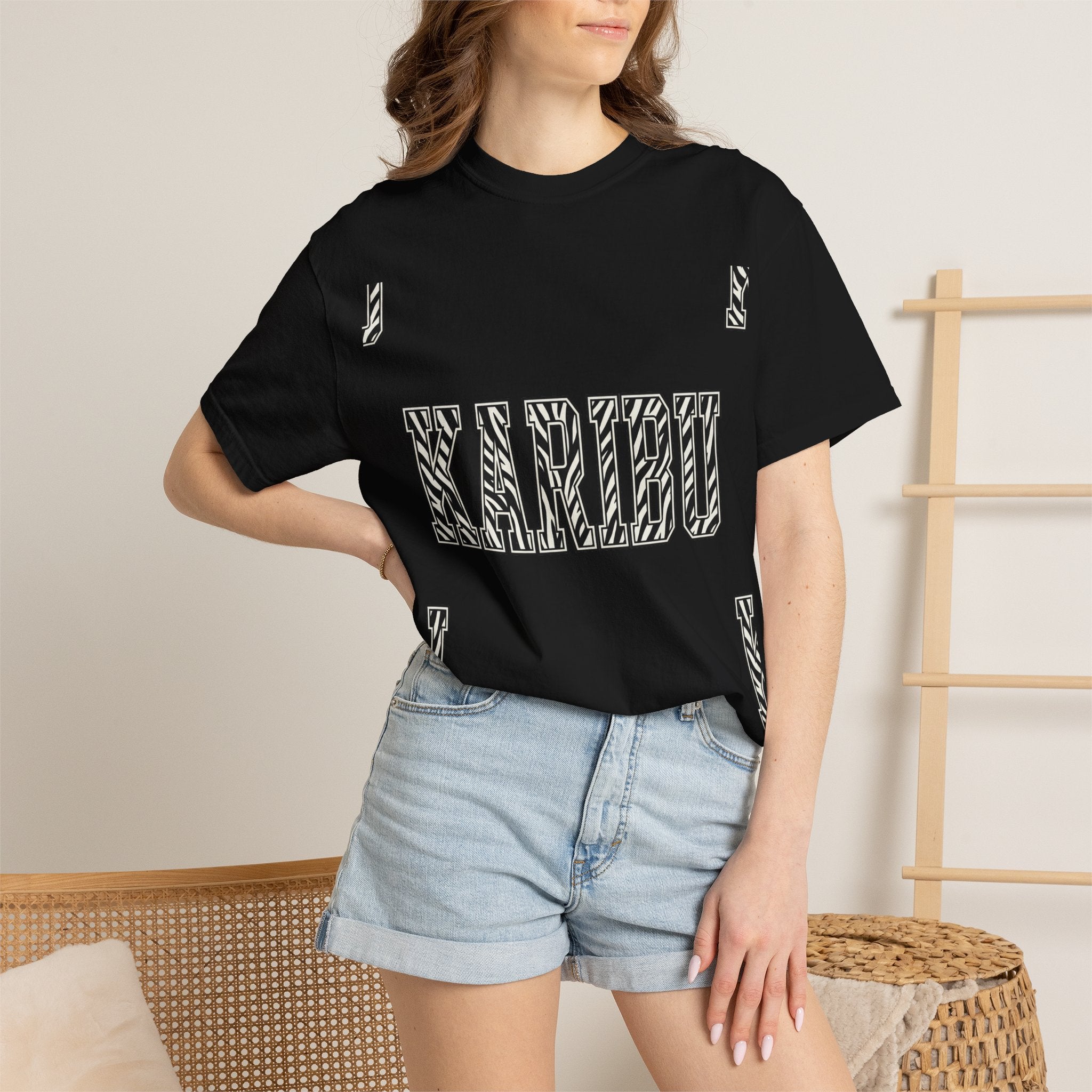 Karibu Zebra-Pattern T-Shirt