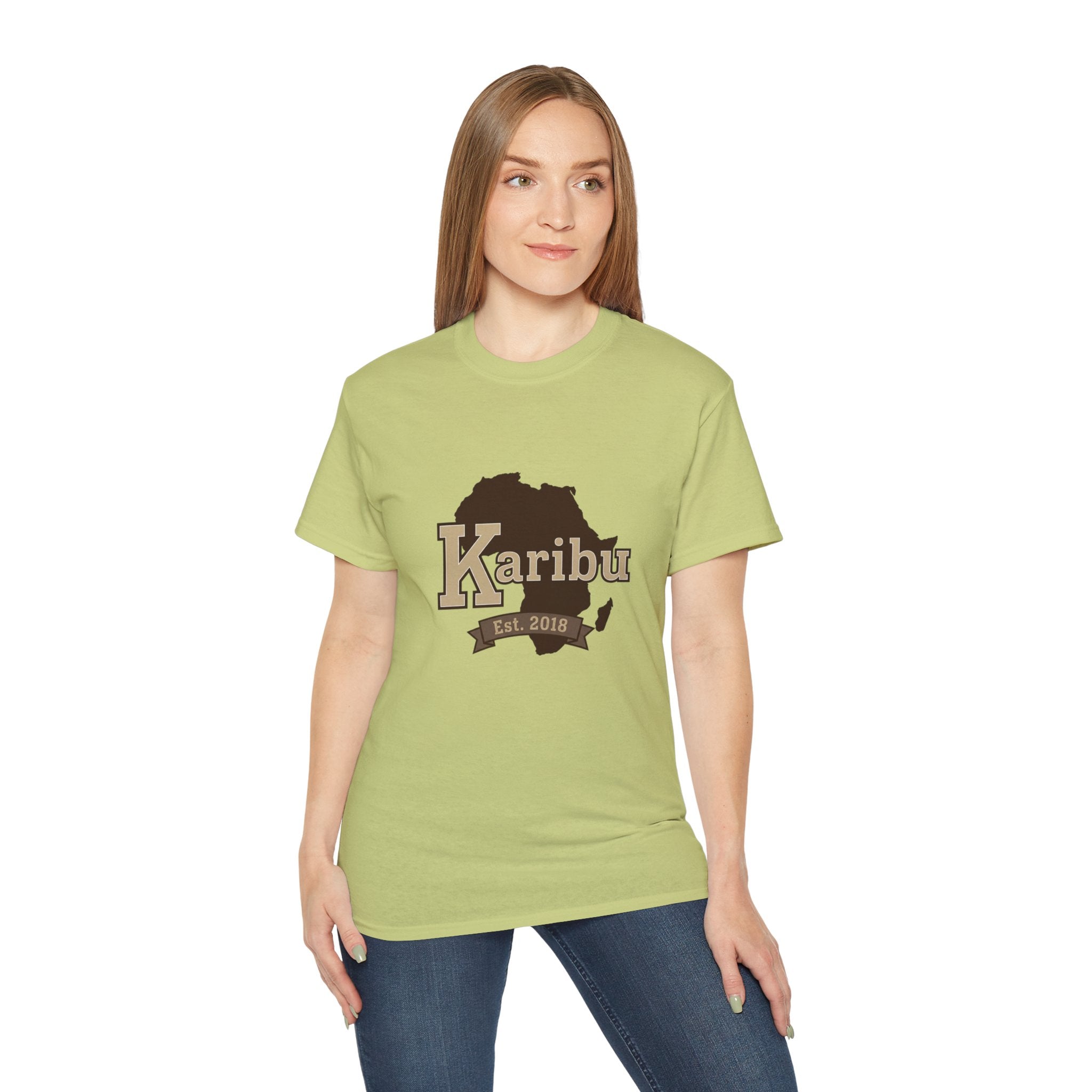 Karibu Africa Map T-Shirt — Est. 2018 Welcome Tee