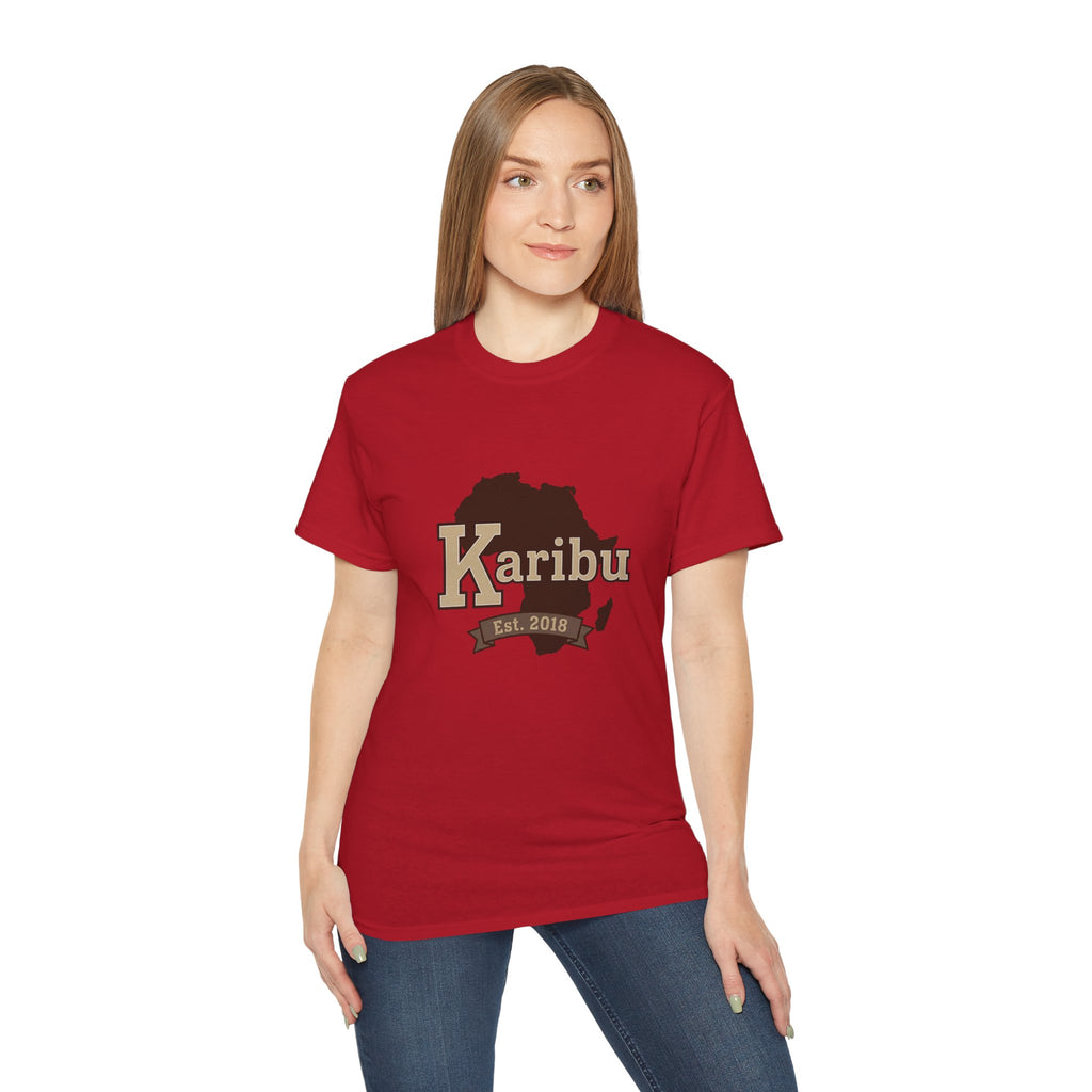 Karibu Africa Map T-Shirt — Est. 2018 Welcome Tee
