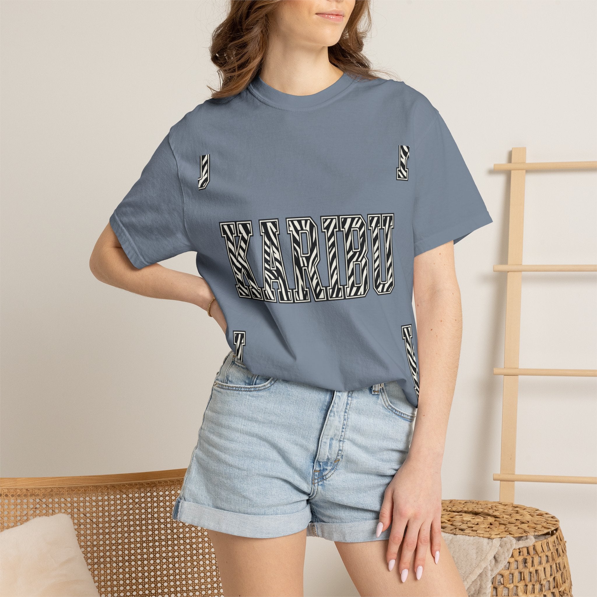 Karibu Zebra-Pattern T-Shirt