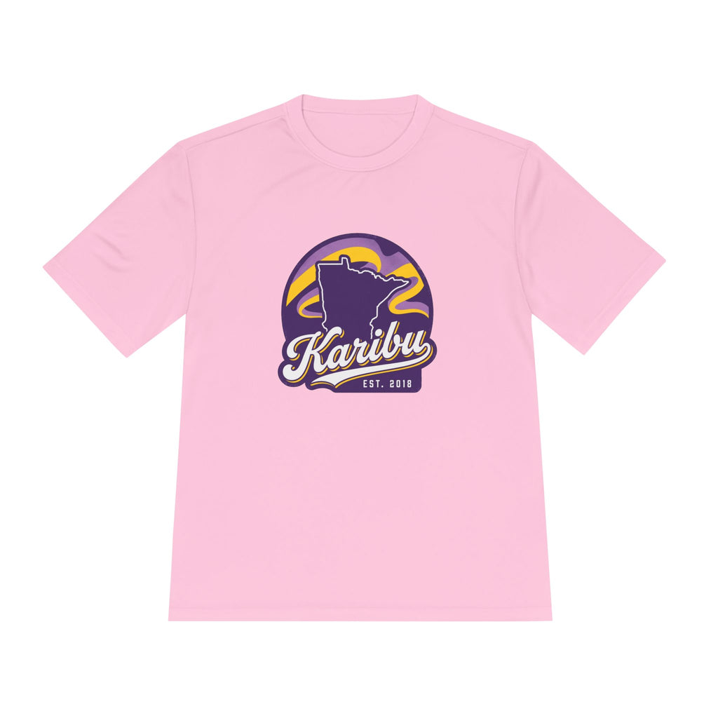 Karibu Minnesota Tee — Retro State Logo Moisture-Wicking Shirt