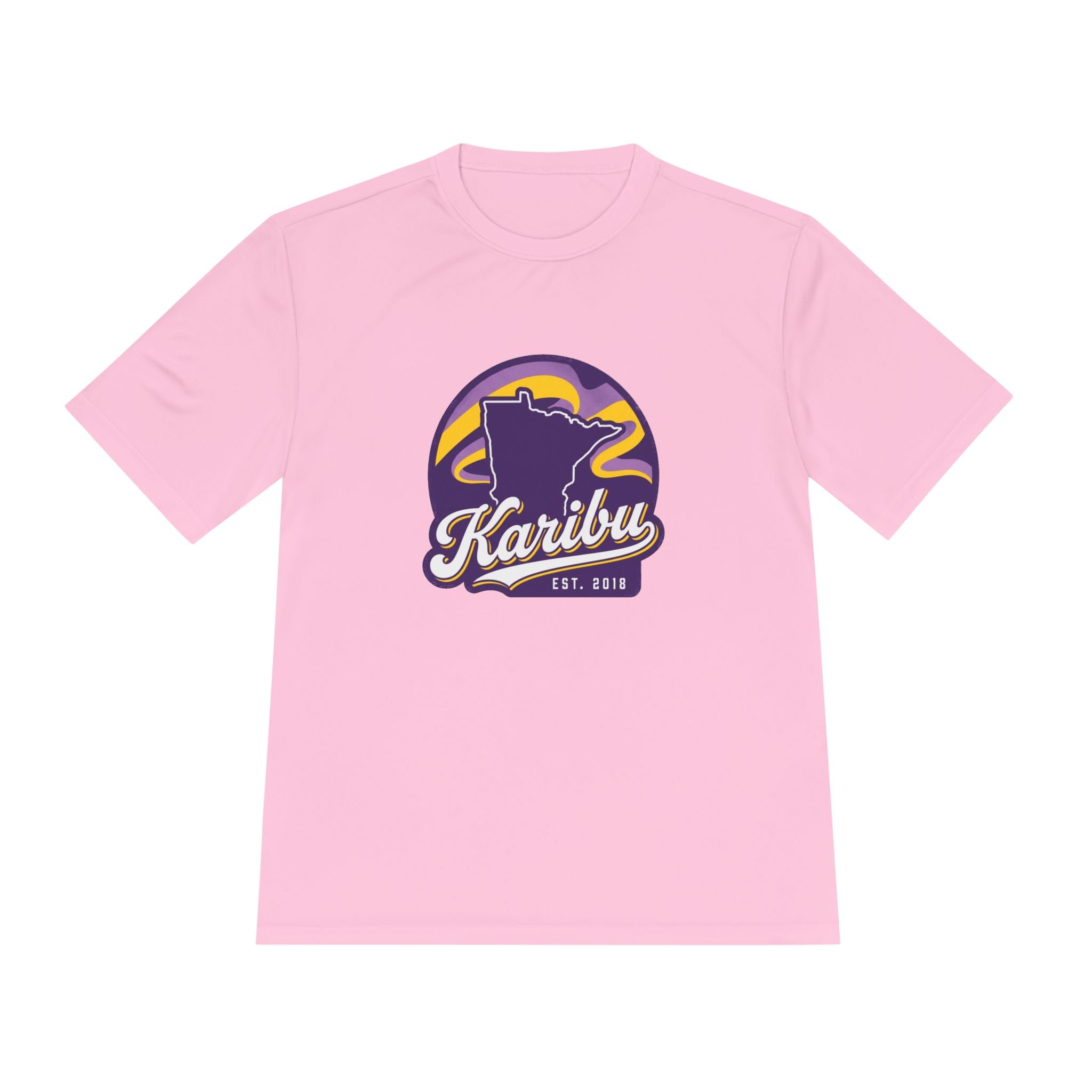 Karibu Minnesota Tee — Retro State Logo Moisture-Wicking Shirt