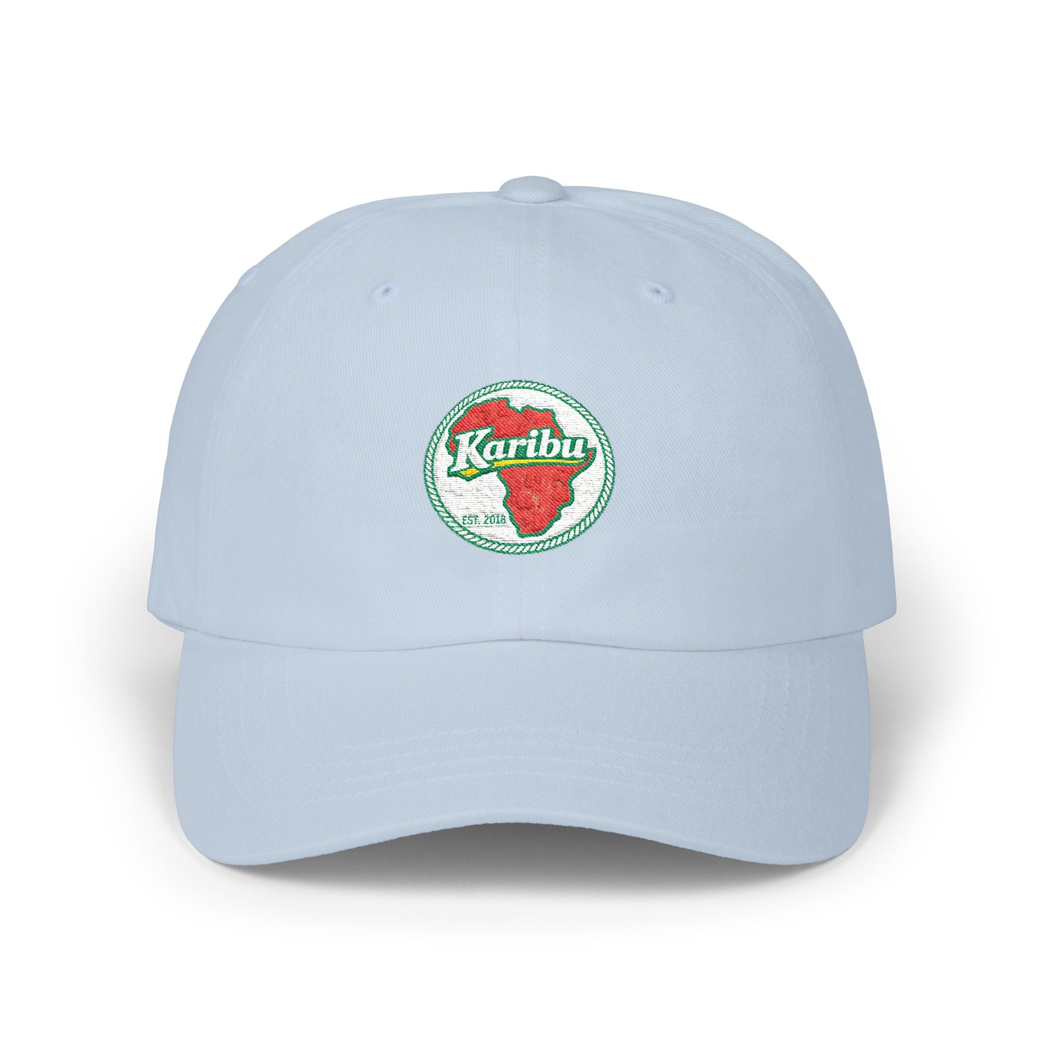 Dad Cap — Retro Strawberry 'Karibu' Embroidered Baseball Hat