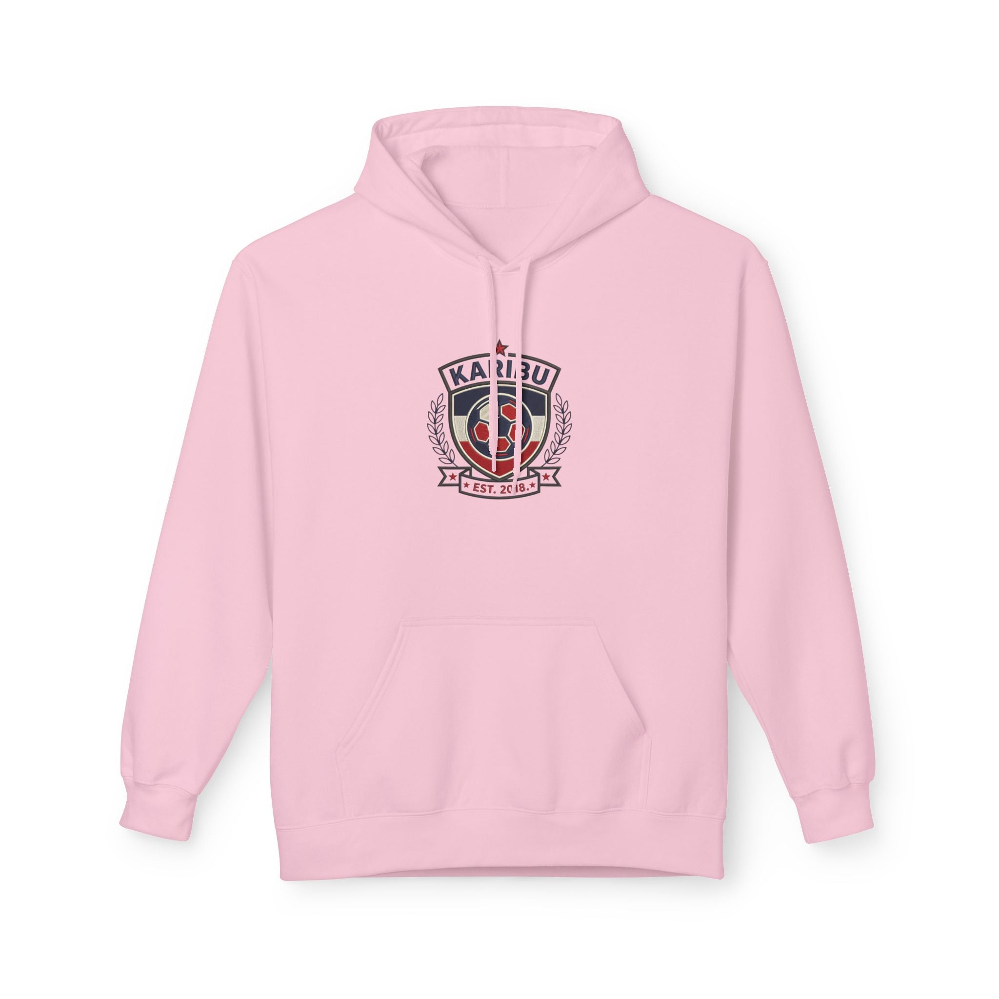 Karibu Crest Hoodie — African Welcome Emblem Pullover