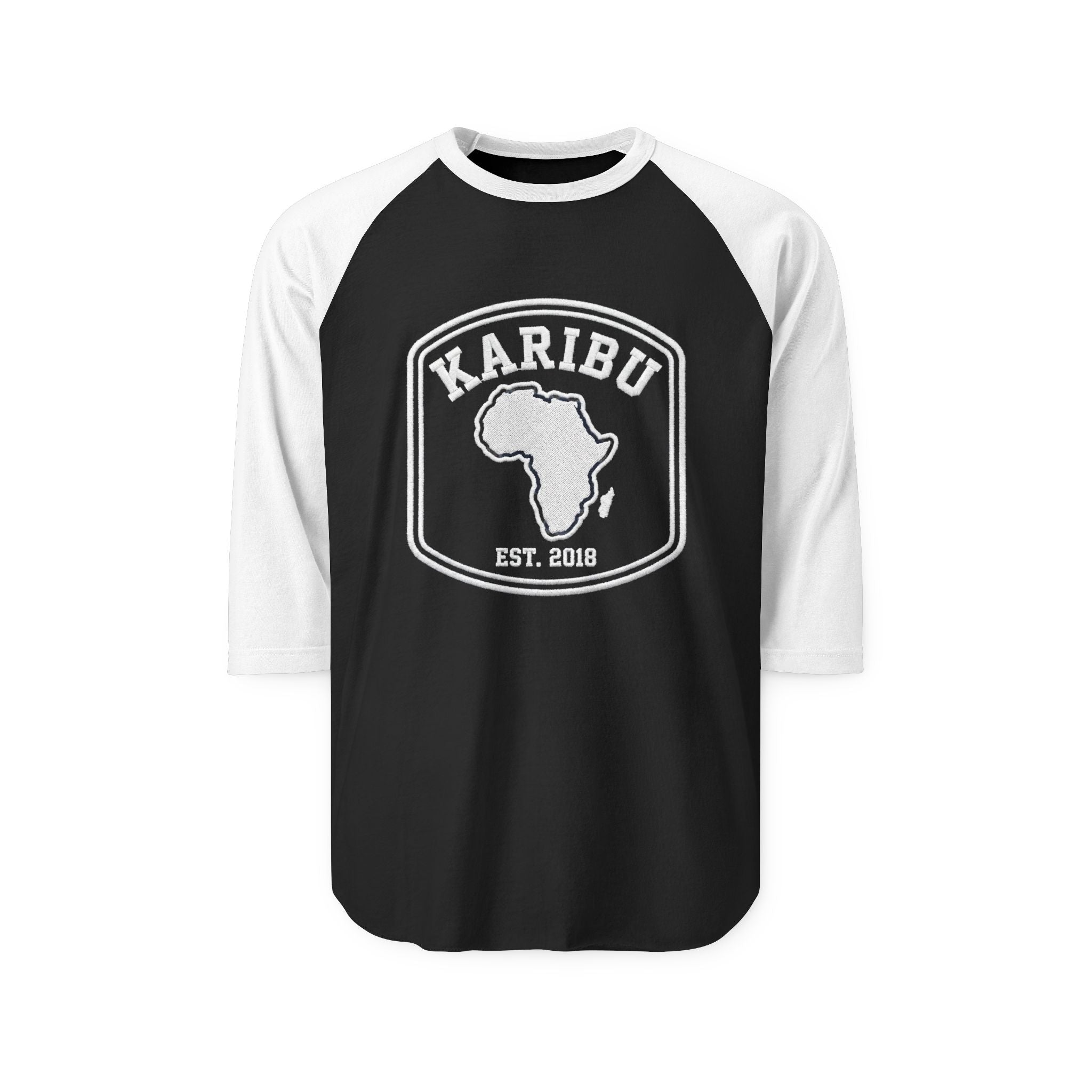 Karibu Africa Raglan Shirt — EST. 2018 Vintage Baseball Tee
