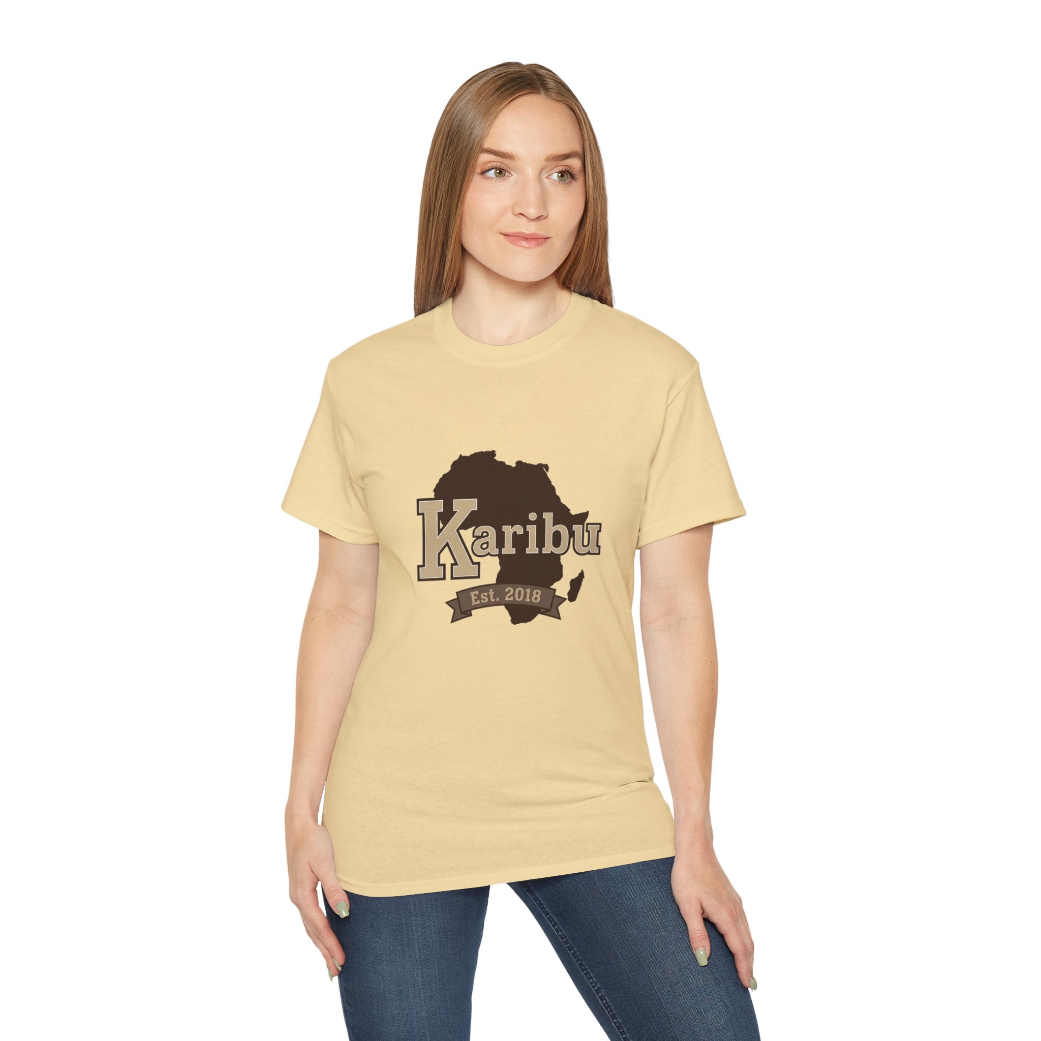Karibu Africa Map T-Shirt — Est. 2018 Welcome Tee