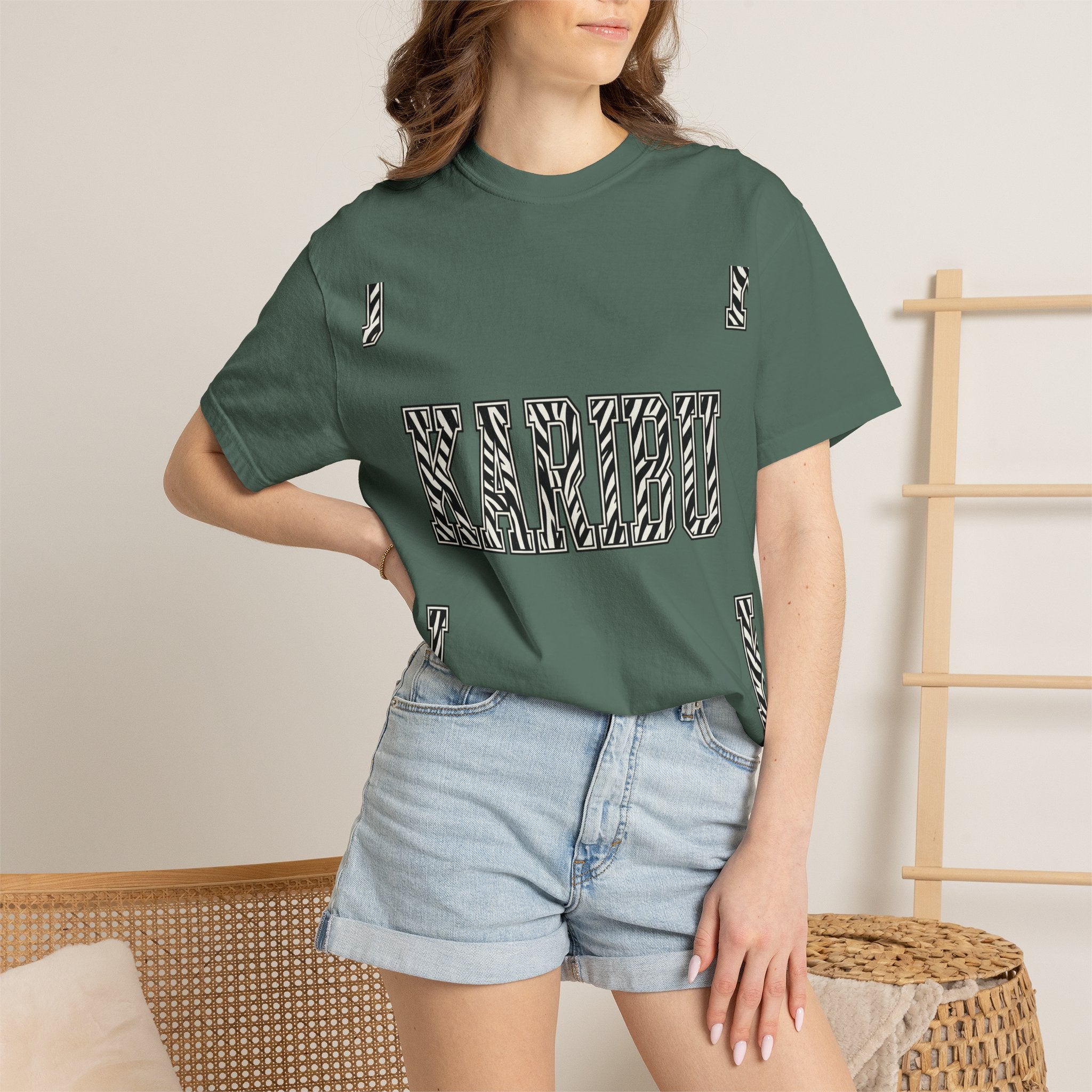 Karibu Zebra-Pattern T-Shirt