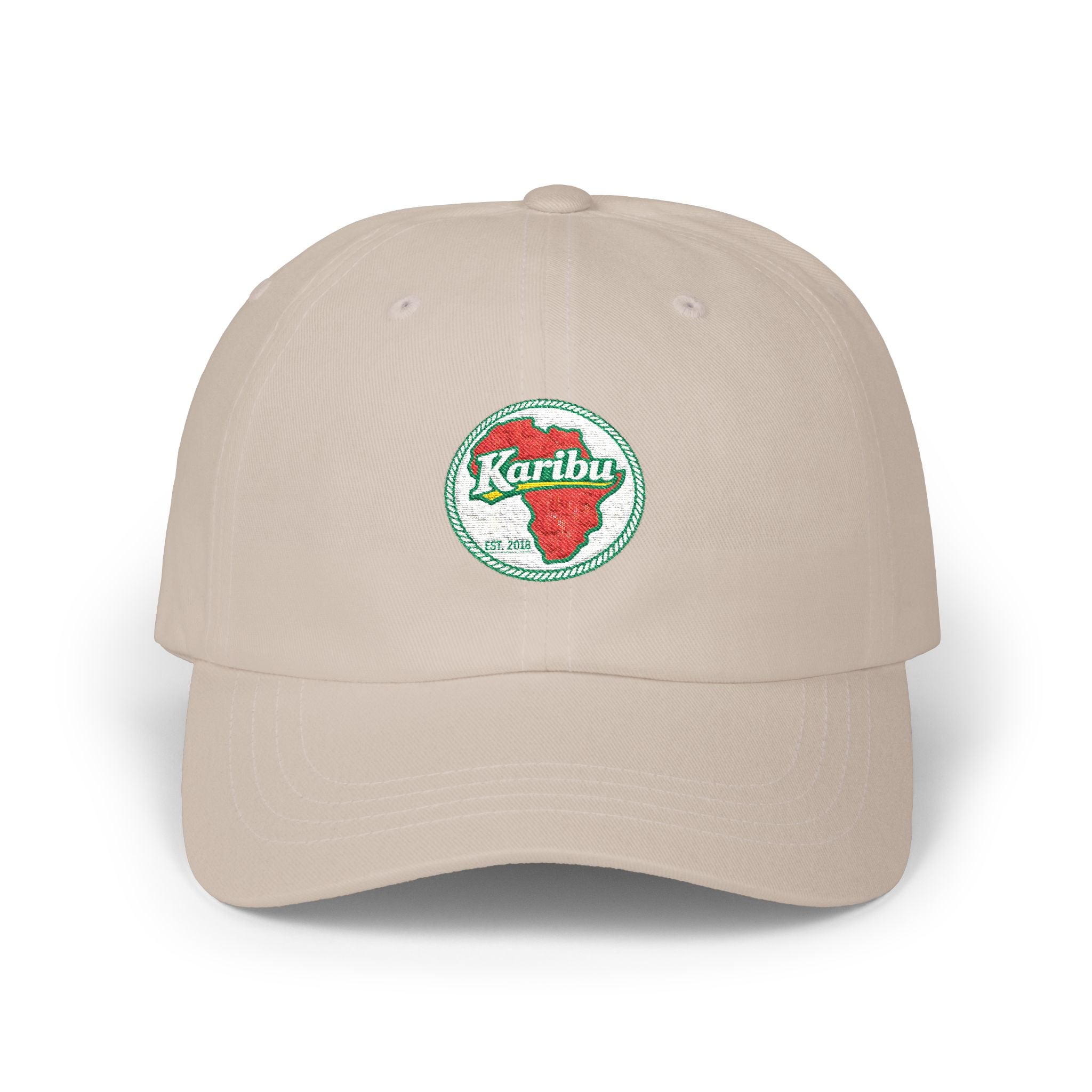 Dad Cap — Retro Strawberry 'Karibu' Embroidered Baseball Hat