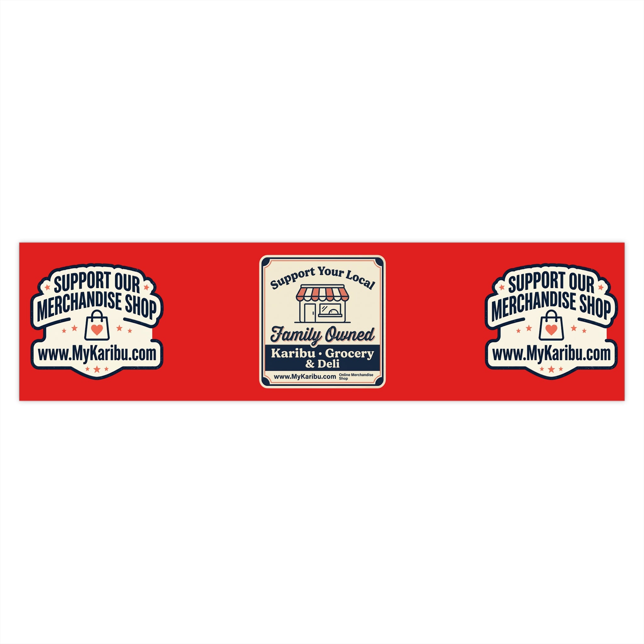 Bumper Sticker - "Support Our Merchandise Shop" Promotional Decal