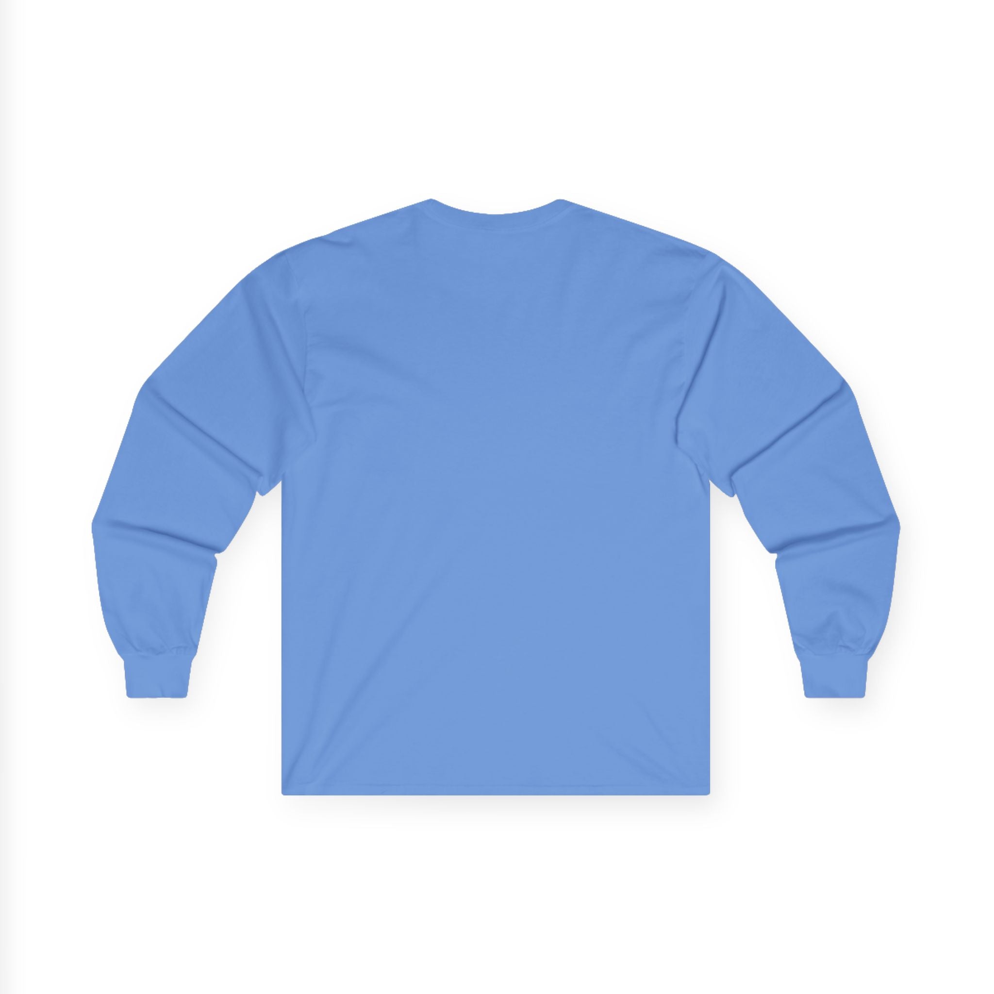 Optical Wave Long Sleeve Tee — Black Grid Illusion Design