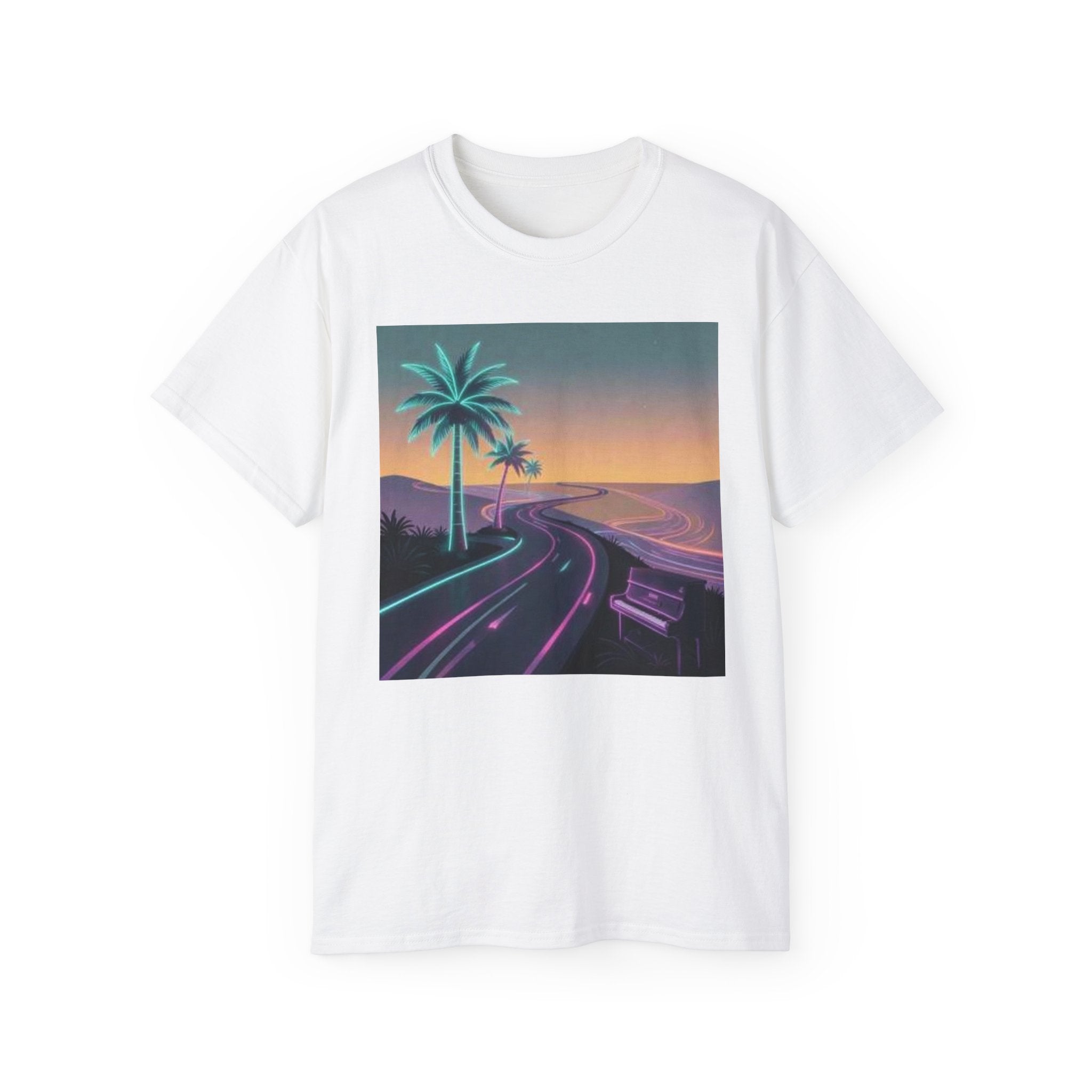 Retro Sunset Road T‑Shirt