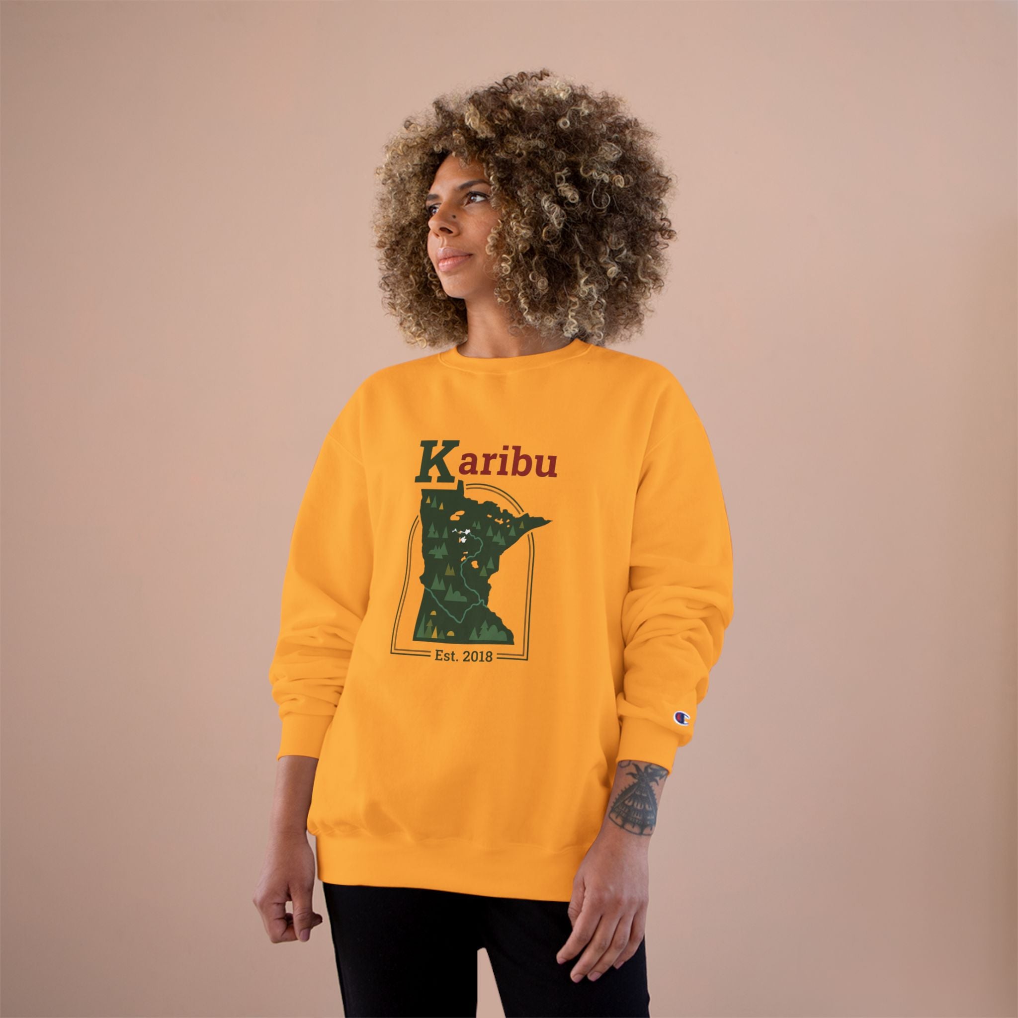 Sweatshirt — Karibu Minnesota Graphic Crewneck (Est. 2018)