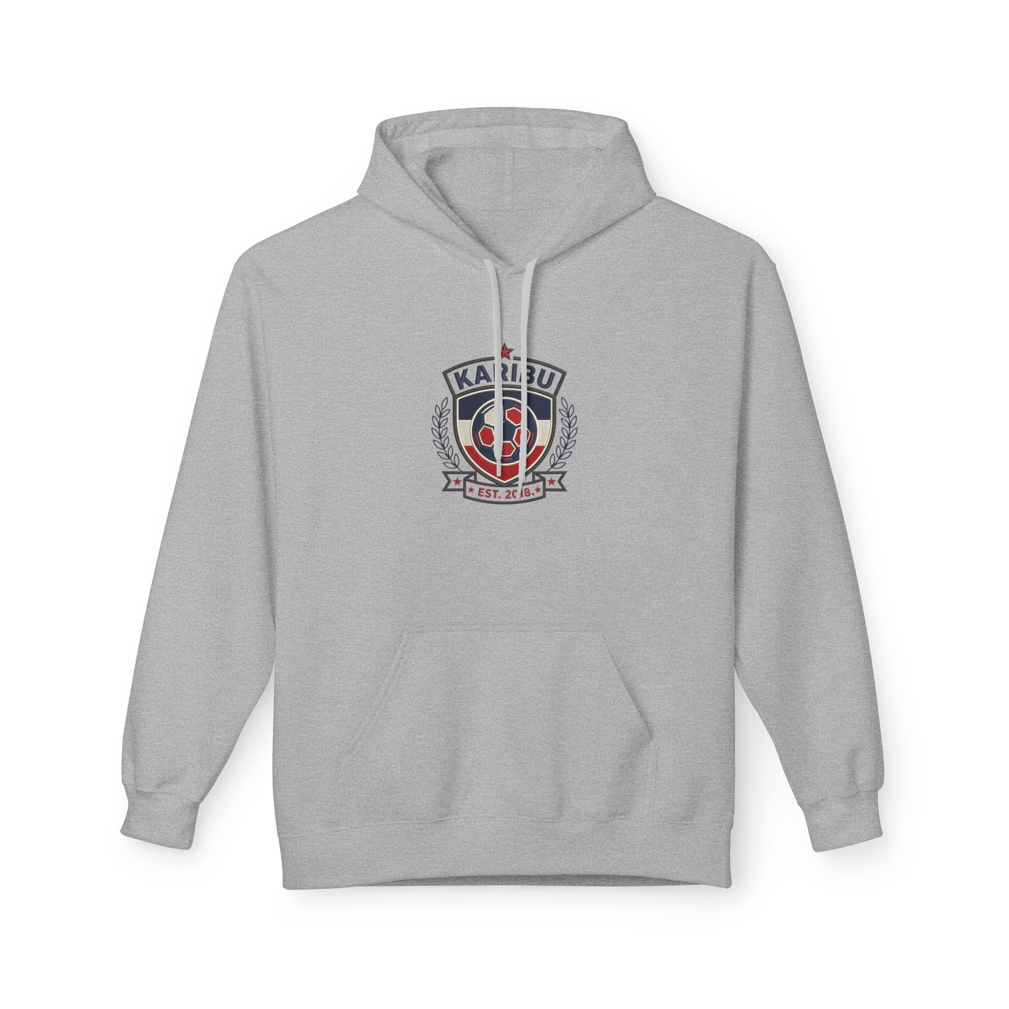 Karibu Crest Hoodie — African Welcome Emblem Pullover