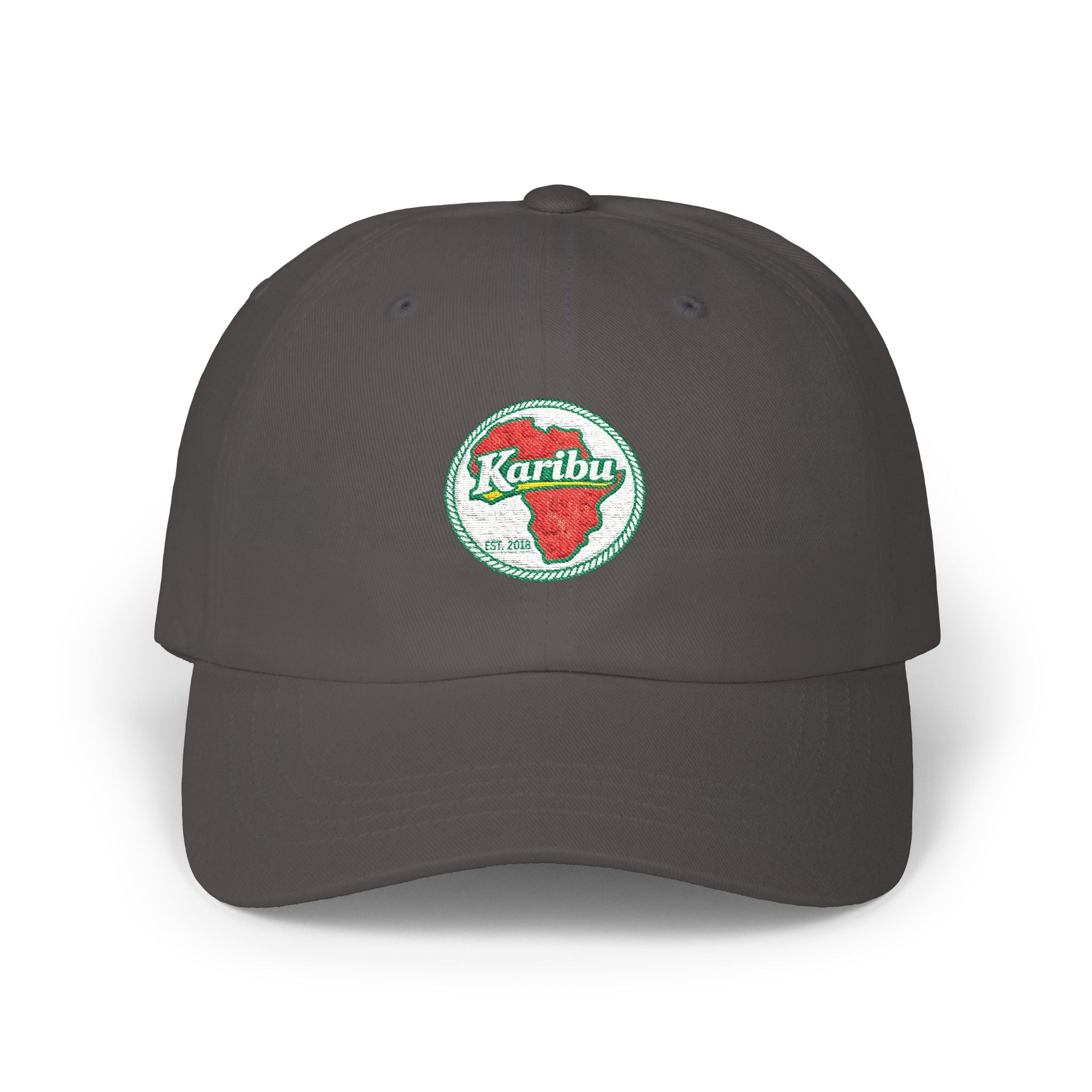 Dad Cap — Retro Strawberry 'Karibu' Embroidered Baseball Hat