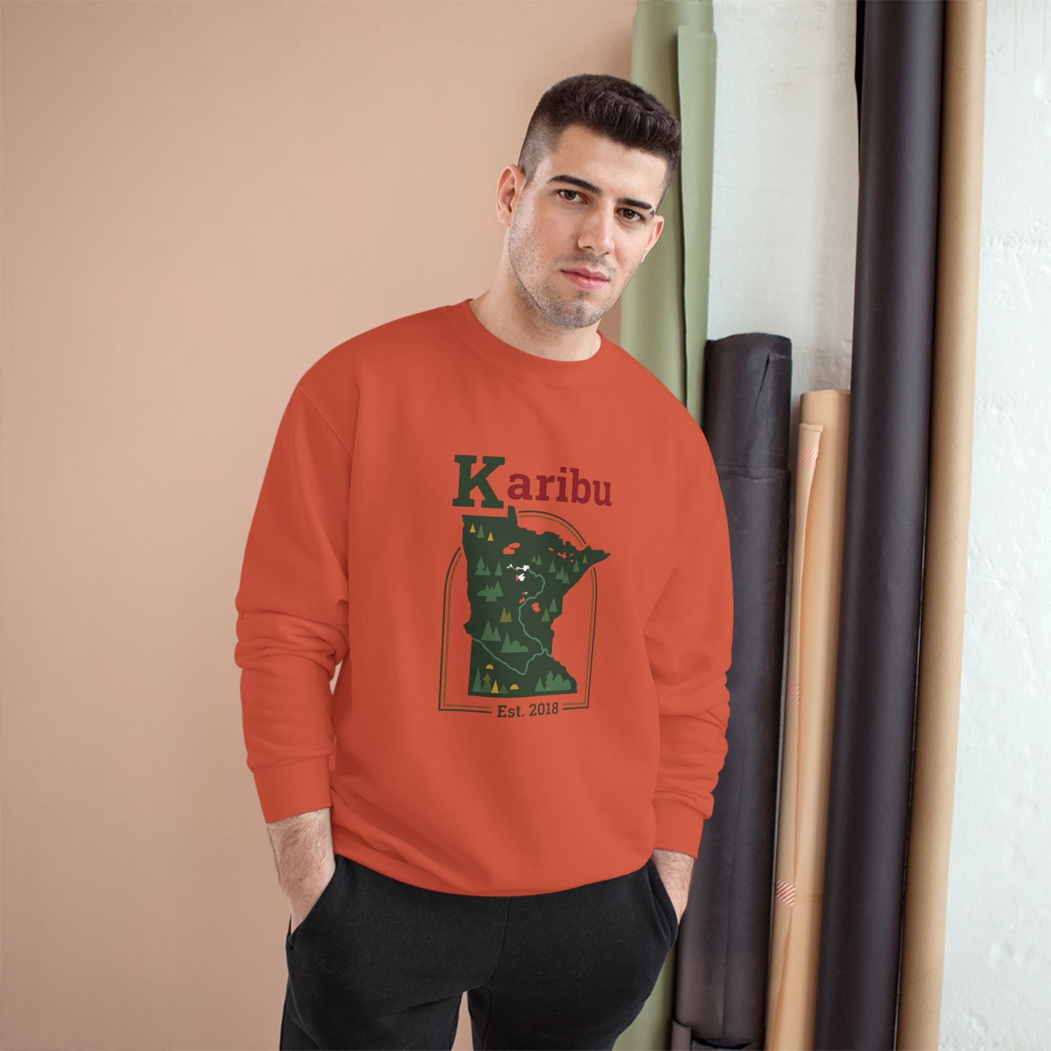 Sweatshirt — Karibu Minnesota Graphic Crewneck (Est. 2018)