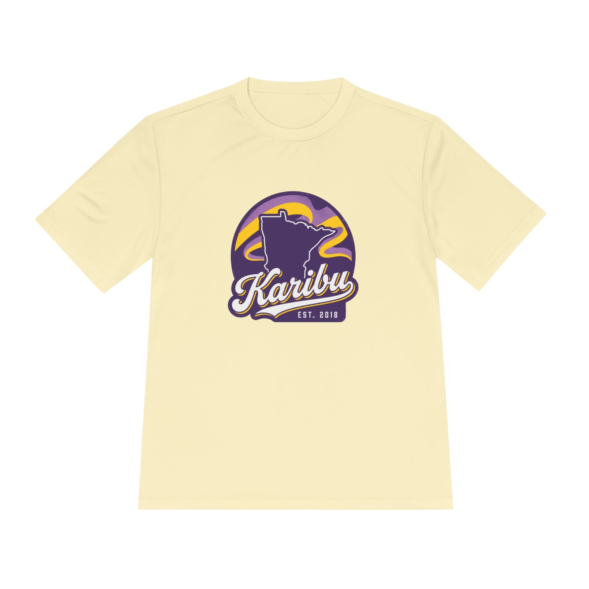 Karibu Minnesota Tee — Retro State Logo Moisture-Wicking Shirt