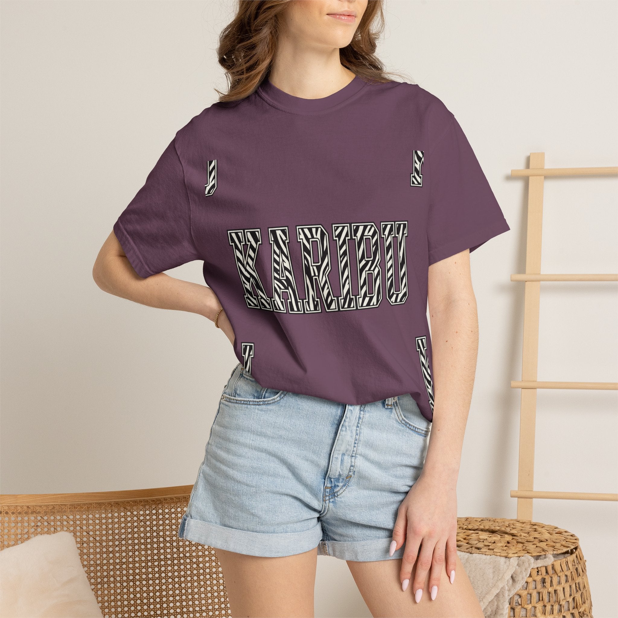 Karibu Zebra-Pattern T-Shirt