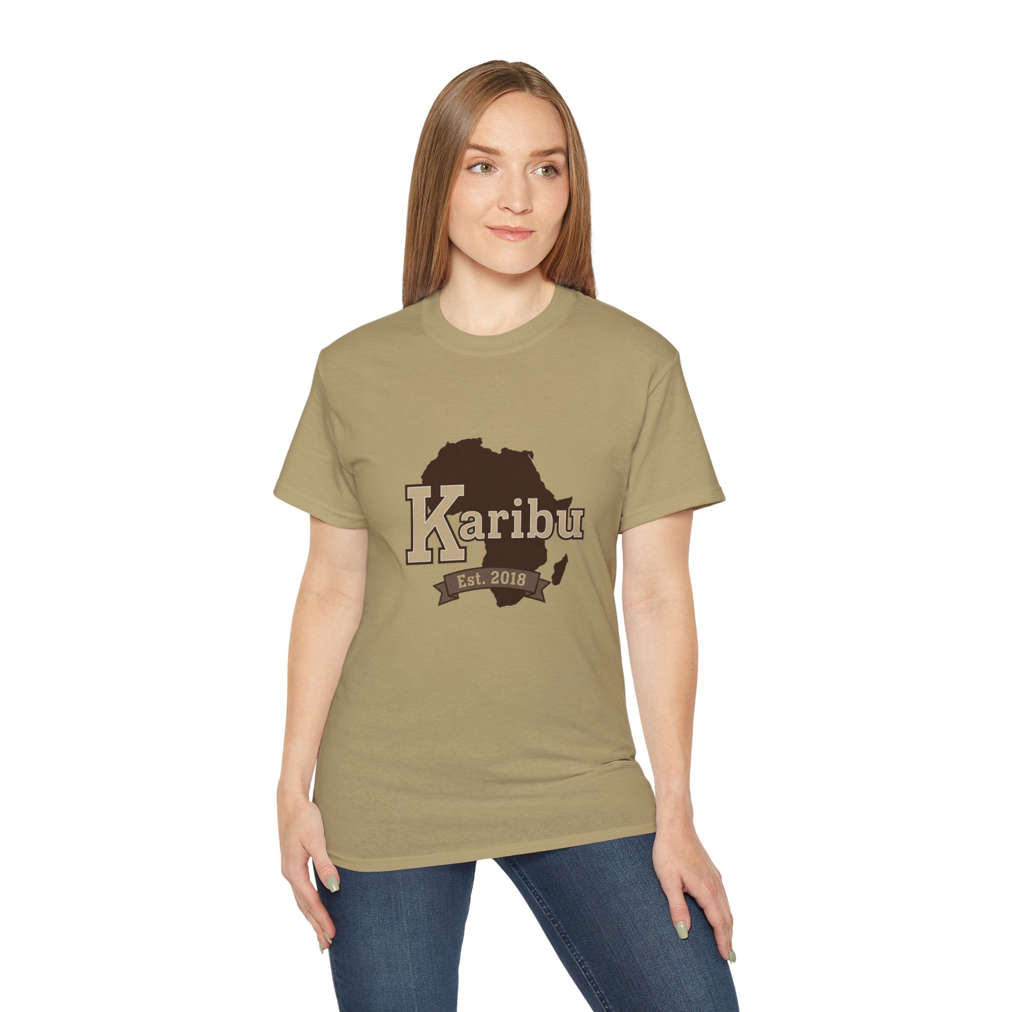 Karibu Africa Map T-Shirt — Est. 2018 Welcome Tee