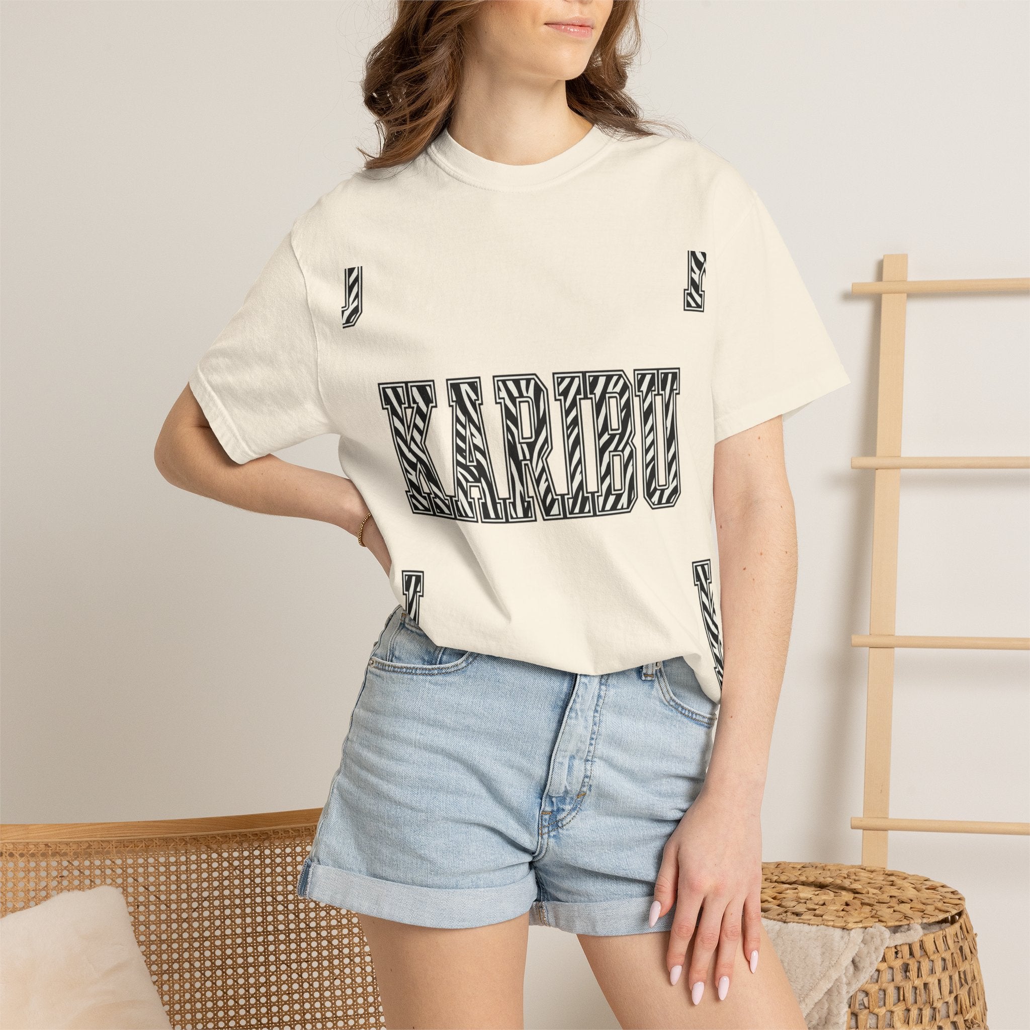 Karibu Zebra-Pattern T-Shirt