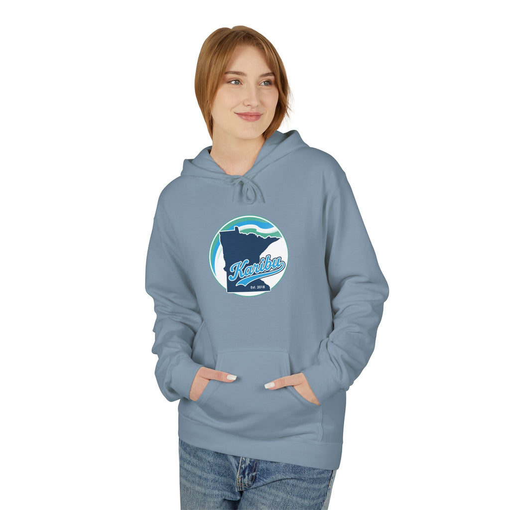 Retro Surf Whale Hoodie — 'Find the Way' Ocean Graphic Pullover