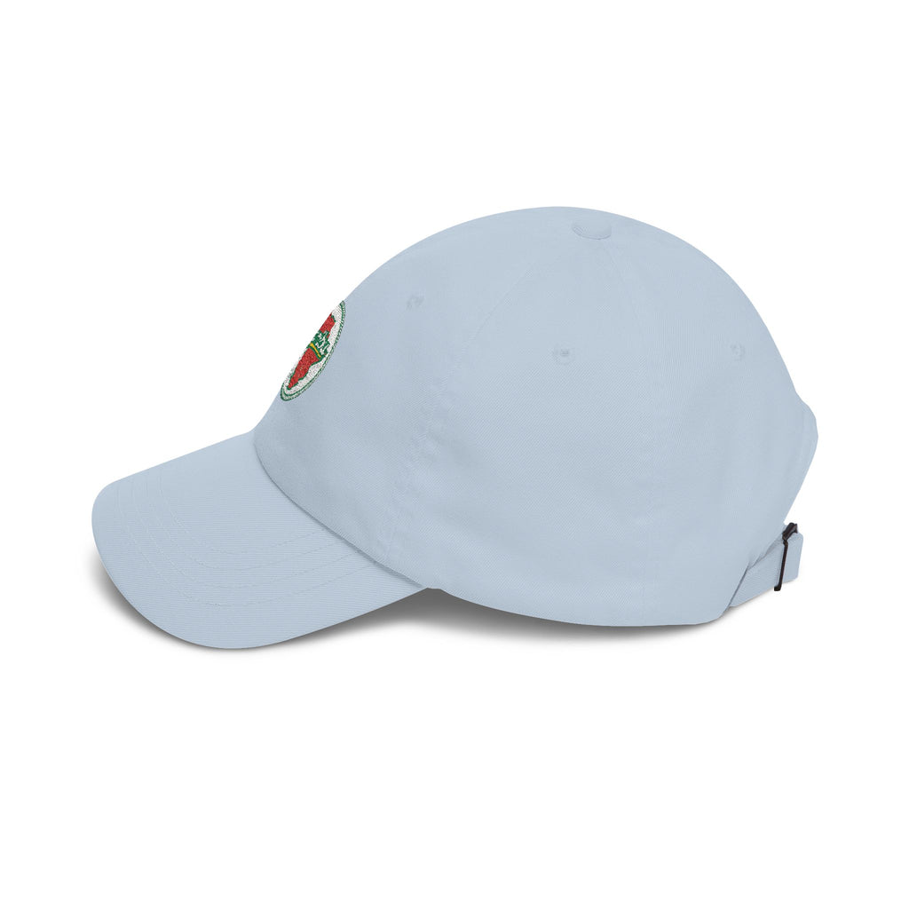 Dad Cap — Retro Strawberry 'Karibu' Embroidered Baseball Hat