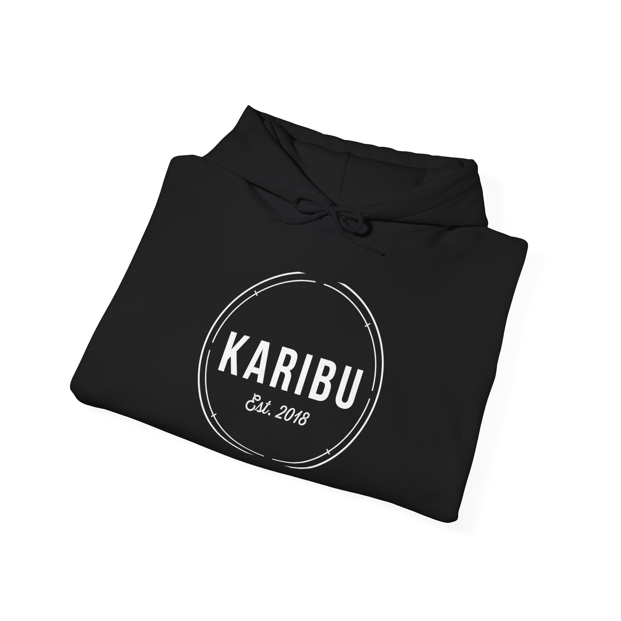 Karibu Est. 2018 Hoodie — Minimal Round Logo Pullover