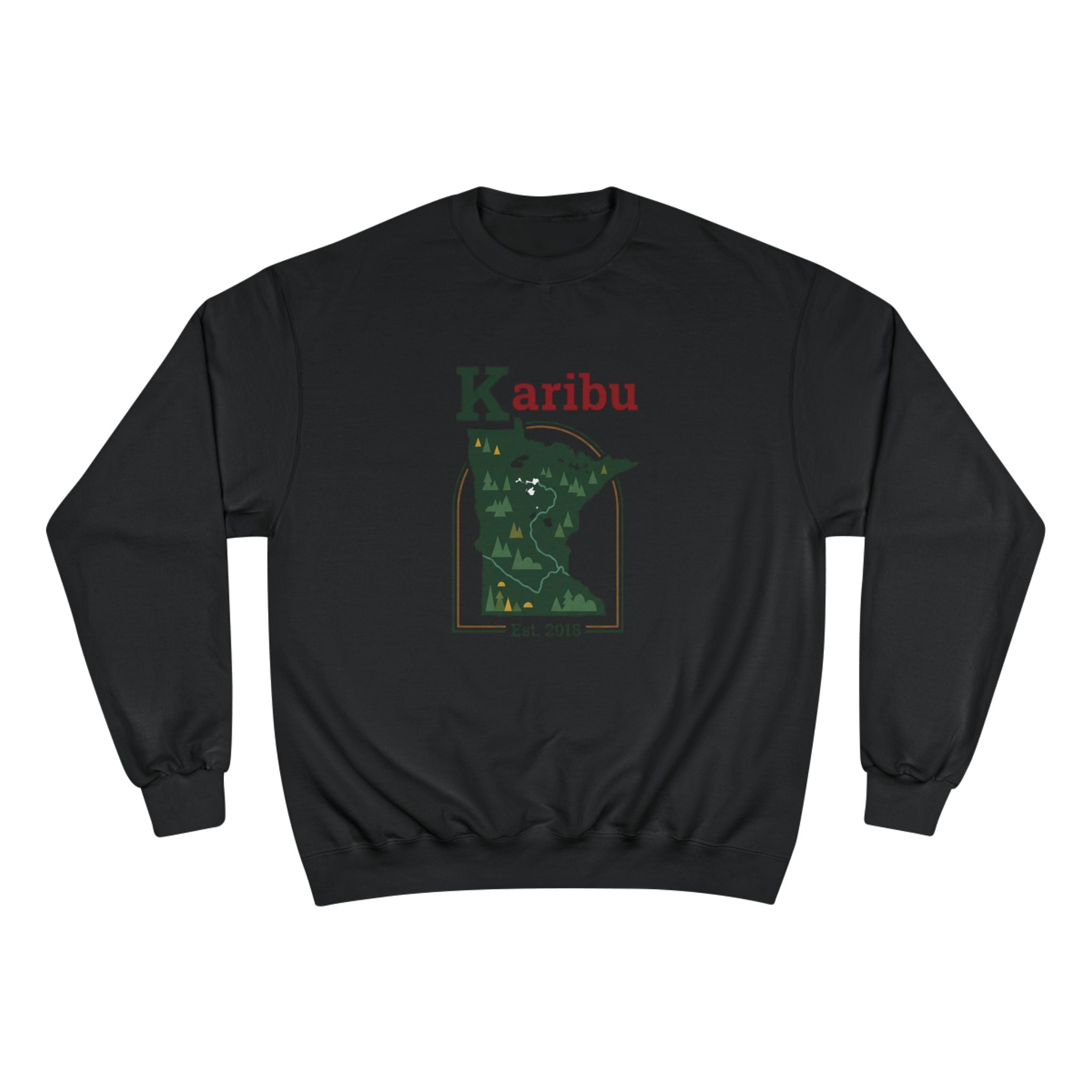 Sweatshirt — Karibu Minnesota Graphic Crewneck (Est. 2018)