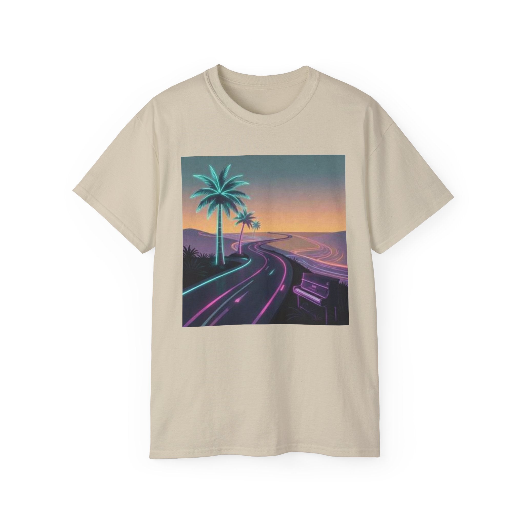 Retro Sunset Road T‑Shirt
