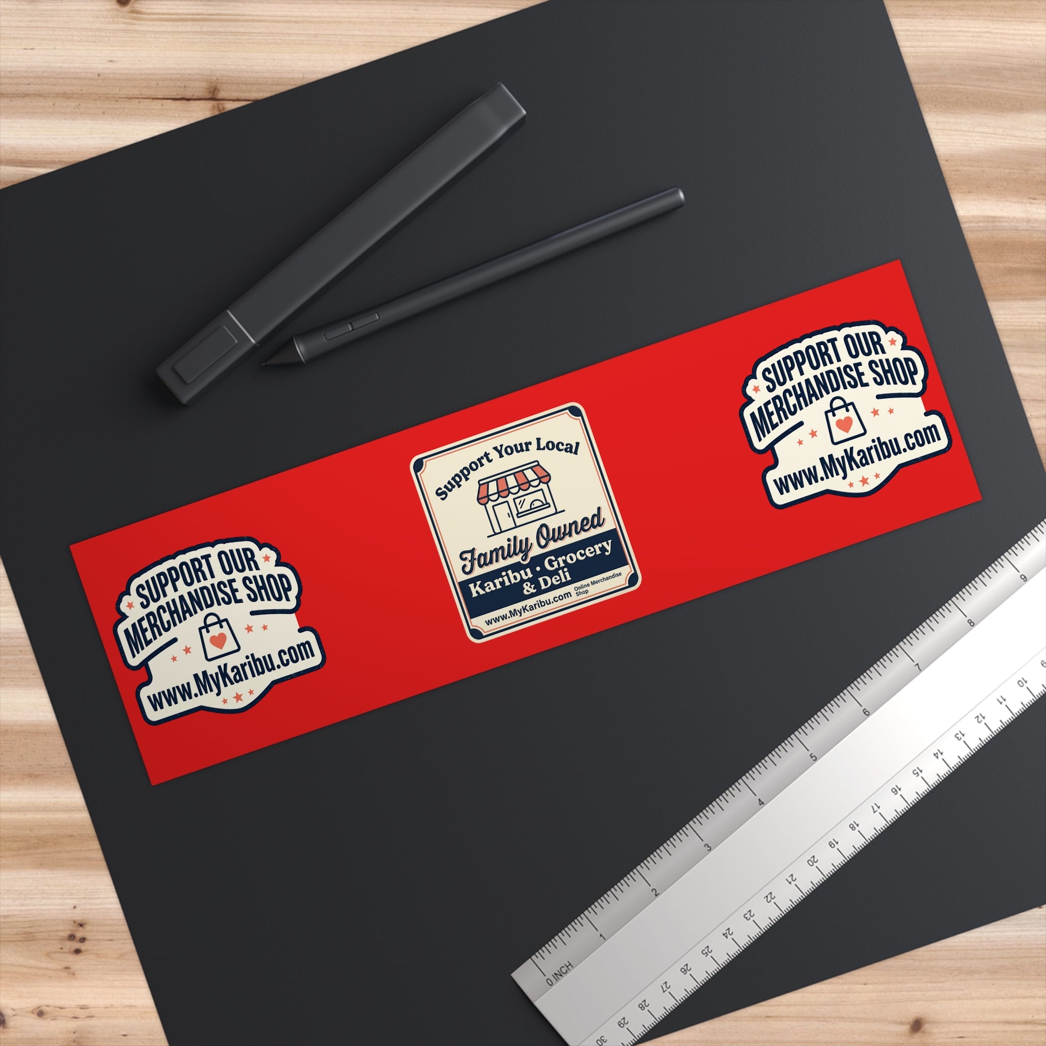 Bumper Sticker - "Support Our Merchandise Shop" Promotional Decal