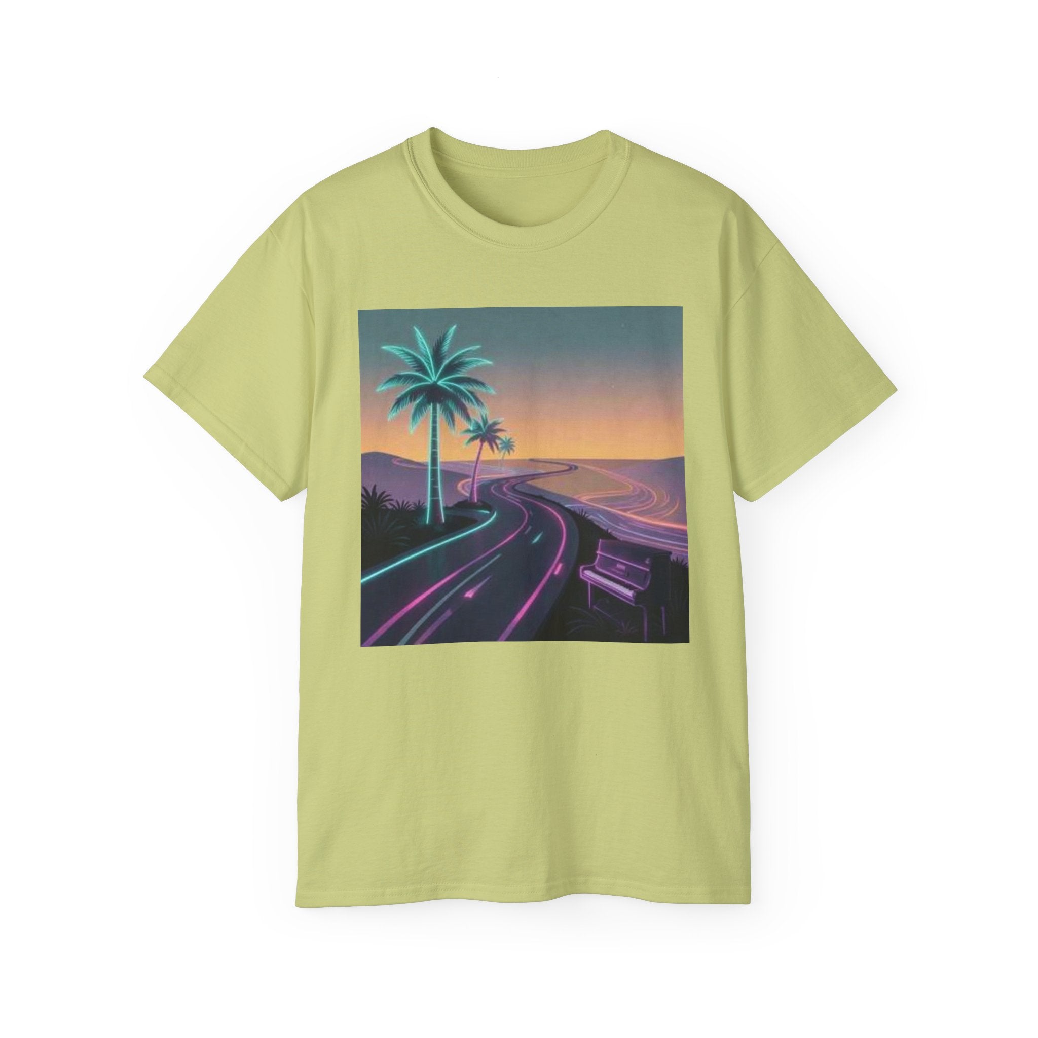 Retro Sunset Road T‑Shirt