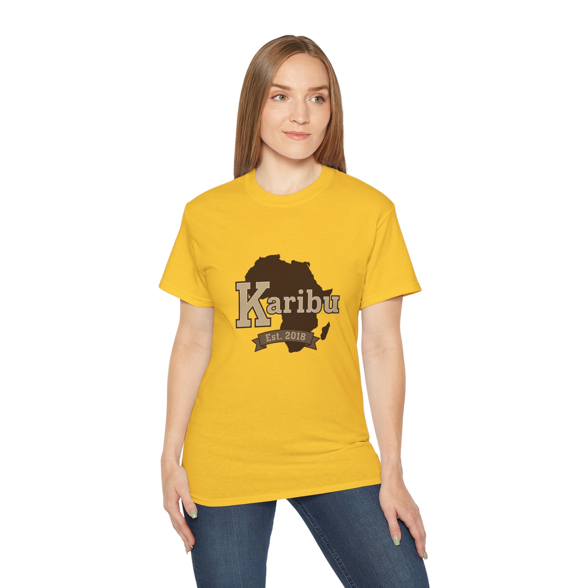 Karibu Africa Map T-Shirt — Est. 2018 Welcome Tee