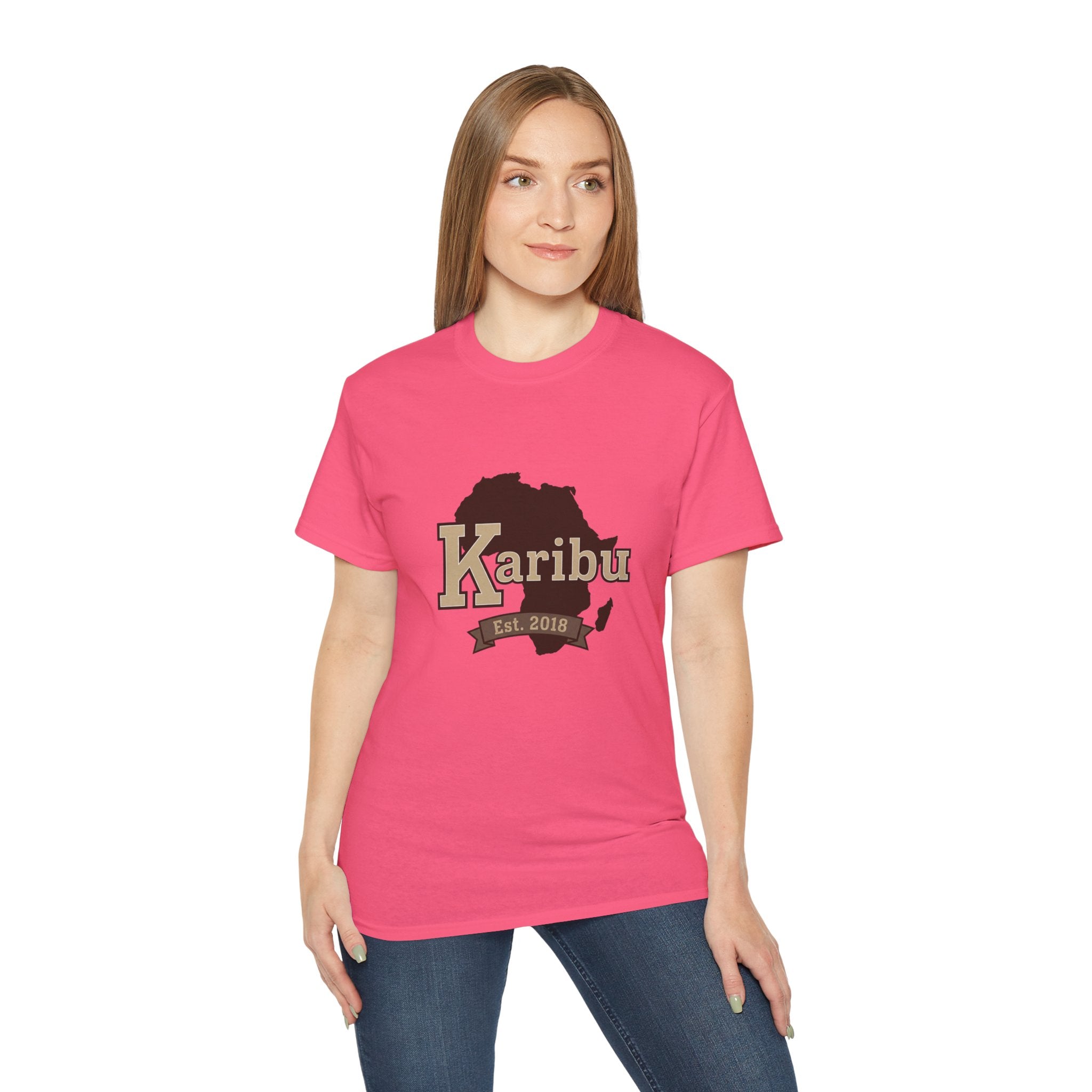 Karibu Africa Map T-Shirt — Est. 2018 Welcome Tee