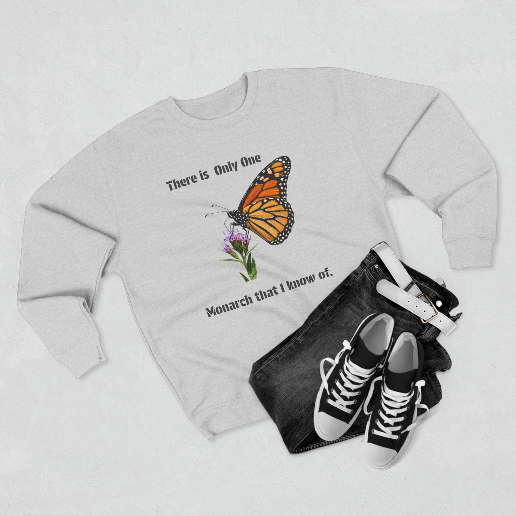 Monarch That I Know Of Sweatshirt — Butterfly Garden Crewneck